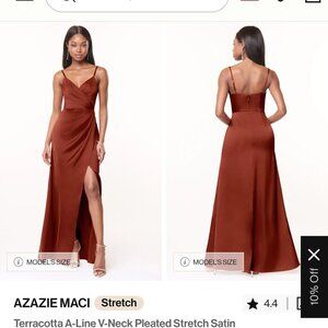 Azazia Terracotta bridesmaid dress, size A2